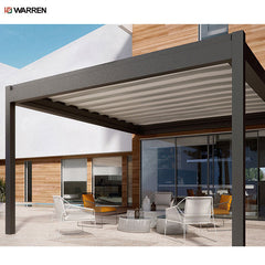 Warren retractable outdoor aluminum luxury louver roof pergola