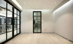 WDMA  commercial steel entry doors double tempered glass steel windows and doors grill design