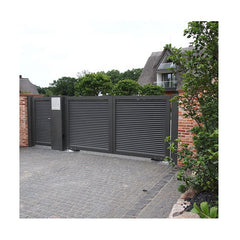 Customized Decorative Courtyard Entrance Aluminum Fence Gate Driveway Sliding Gate