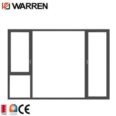 Triple glass aluminum single inswing casement window