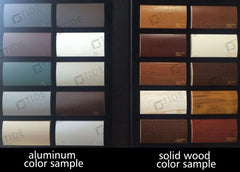 Sliding wood door aluminum wood sliding glass doors with glass internal blinds on China WDMA