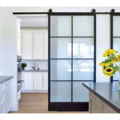 WDMA Huge Aluminum Frameless Sliding French Casement Glass Door