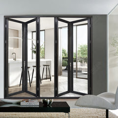 China WDMA Entrance multi concertina fold door for patio