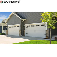 Warren 16ft Garage Door Two Car Garage Doors 18' Garage Door Insulated Aluminum Steel Modern