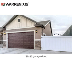 WDMA 20x20 Garage Door White Garage Door With Black Accents Insulated Glass Garage Doors Cost