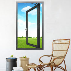 modern aluminum thermal break double glass windows price