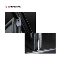 47x80 Bifold Aluminium Double Glass White Bathroom Modern Door Interior