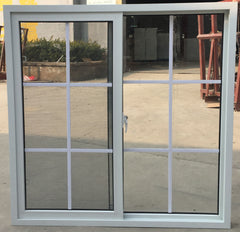 WDMA Durable Quality Bathroom Used Customized PVC Sliding Window Designs With Frosted Glass