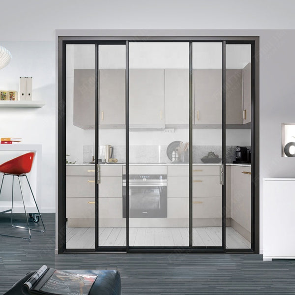 WDMA aluminum alloy sliding doors and window/ Slim Frame Aluminum Sliding Door/ Narrow Frame Push-pull Door