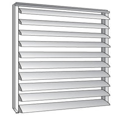 Louvered Fix Adjustable Metal Exterior House Aluminium Glass Louvers Aluminum Window Louver