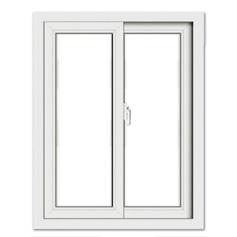 WDMA Top 10 Customized House Used PVC Horizontally Sliding Window With Double Tempered Hurricane Resistance Glass