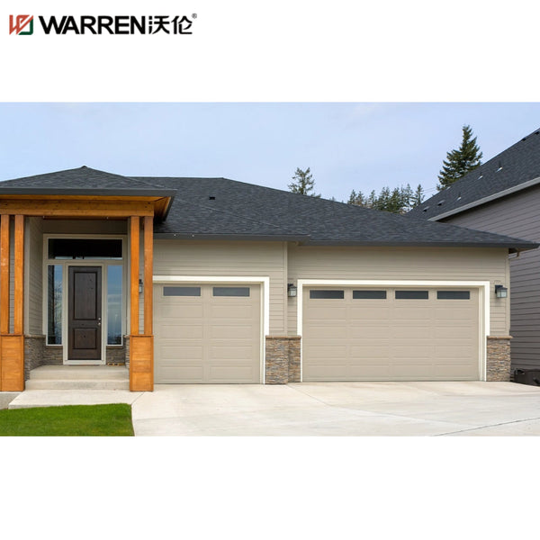 Warren 12x8 Garage Door Smart Garage Door Automatic Garage Door Aluminum Glass Modern