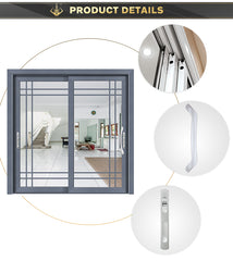 Wholesale price french with white aluminum alloy sliding glass door