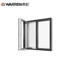 28x48 Casement Aluminium Double Glazing Blue Double Hung Window Price