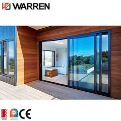 Manual slide doors interior aluminum french sliding door system