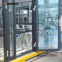 Manufacturer Custom Aluminum Exterior Double Glass French Entry Door Swing Casement Door