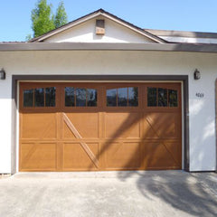 China WDMA New Strongest Solid Wood Garage Doors