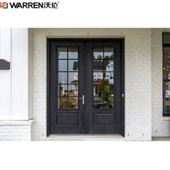 Warren 42x80 Exterior Door Black Framed Glass Doors 40 Inch French Doors Glass Patio Double