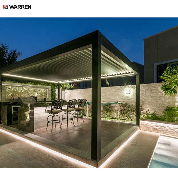 Warren China carport motorized profile aluminium pergola