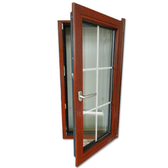 WDMA European style good quality rainproof double glass inward aluminum tilt and turn windows