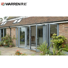 23x78 Bifold Aluminium Triple Glazing Black Rustic Wide Door Replacement