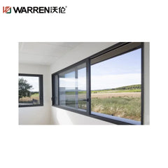 WDMA Sliding Window Blue Glass Sliding Glass Office Reception Windows Sliding Window Sash