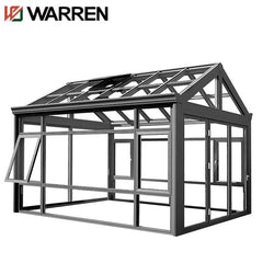 China supplier prefabricated pergola indoor growing greenhouse aluminum prefab sunroom