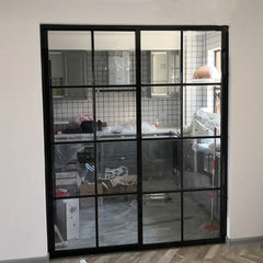 WDMA Ancient style steel window casement galvanized steel tube window frame steel security doors and windows