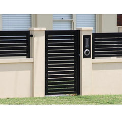 New Style Horizontal Single Panel Modern Main Aluminum Pedestrian Driveway Gate Designs For Home