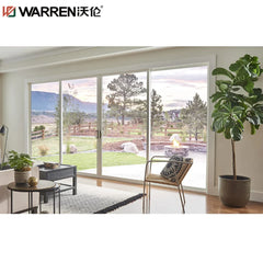 WDMA 96x80 Sliding Door 4-Panel Sliding Glass Door 4 Panel Patio Doors Aluminum Glass Patio