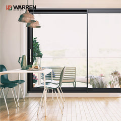 WDMA Modern design patio balcony exterior door 96x80 inch patio sliding door aluminum glass sliding door