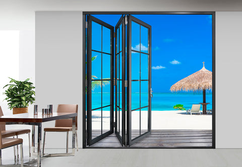 Customized aluminum bifold sliding door