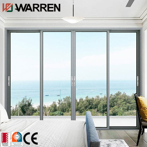 Patio doors sliding glass aluminum balcony sliding 70mm shower fold door