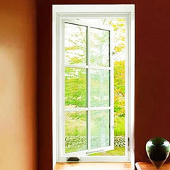 WDMA Simple Design Double Glass UPVC Casement Awning Windows