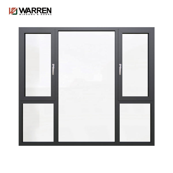 NFRC CE Certificate Double Glazing Aluminum Tempered Glass Tilt And Turn Aluminium Casement Windows for sale