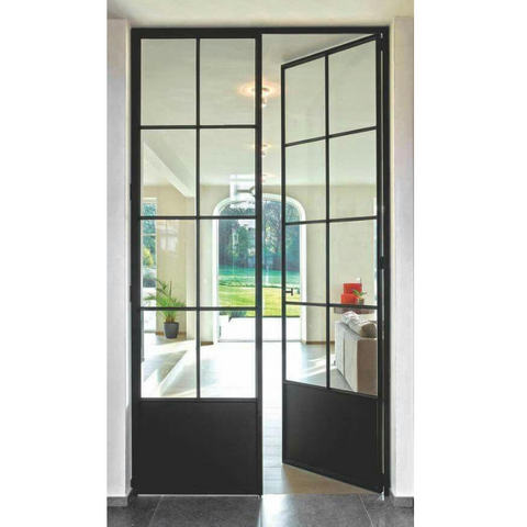 WDMA  american steel interior door double glazed steel window steel window and door with grill design