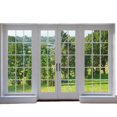 42*108 Aluminum patio glass french door with thick glass protection water Heat insulation