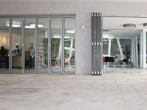 68 folding door factory hot sale Standard door sizes aluminium waterproof exterior double glass