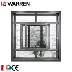 3 tracks sliding window aluminum slide and swing windows