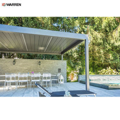 Warren luxury modern automatic louver roof electric aluminum big garden pergola outdoor