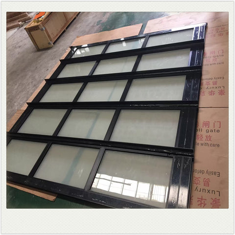 China WDMA Aluminum alloy material clear glass garage door