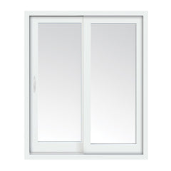 White PVC french style sliding door patio doors