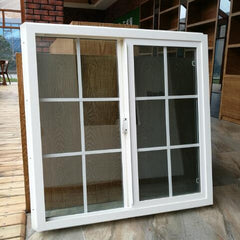 WDMA China Supplier Customized Designs White Vinyl Double Glazed UPVC Sliding Windows