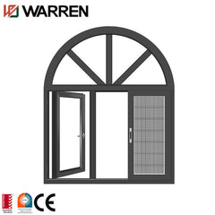 Soundproof push out casement window side hung arch top casement window