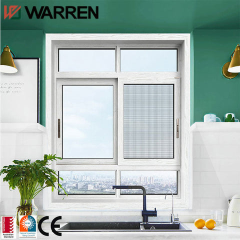 Custom powder coated wood grain aluminum sliding window