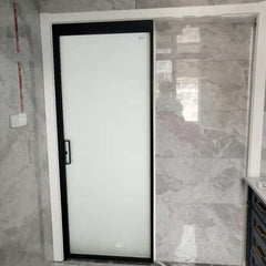 Modern Exclusive Patent Hanging Trip Toielt Bathroom Bedroom No Track Single Panel Aluminum Pocket Sliding Door