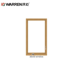 WDMA 30x52 Window Aluminium Panel Window Outward Opening Triple Panel Glass Window