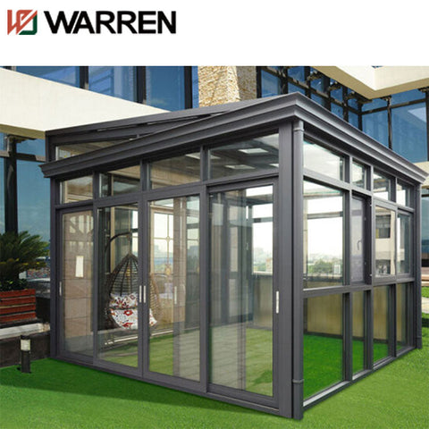 Gable roof design garden supplies aluminium profile winter sunroom