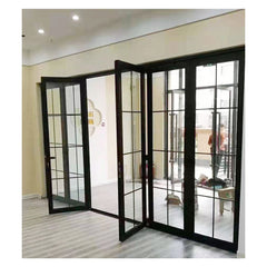 WDMA 3 panel sliding door Thermal Break Aluminum Bi-folding door