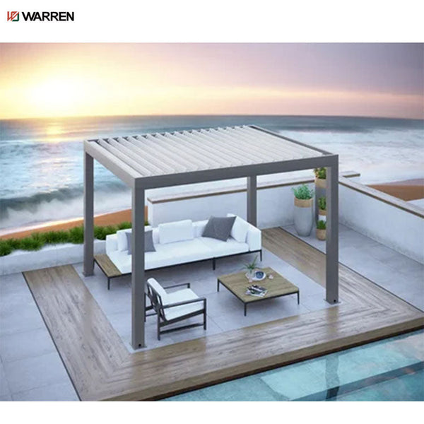 Warren America style 8x8 automatic aluminum pergola